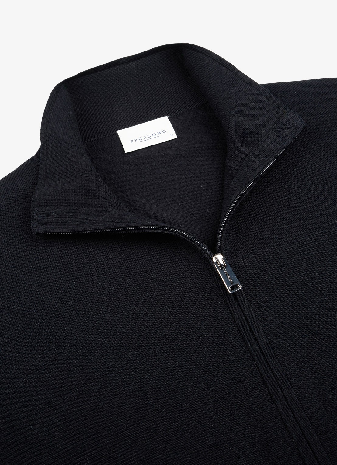 Profuomo Luxury fijngebreid vest  - detail 5 donkerblauw