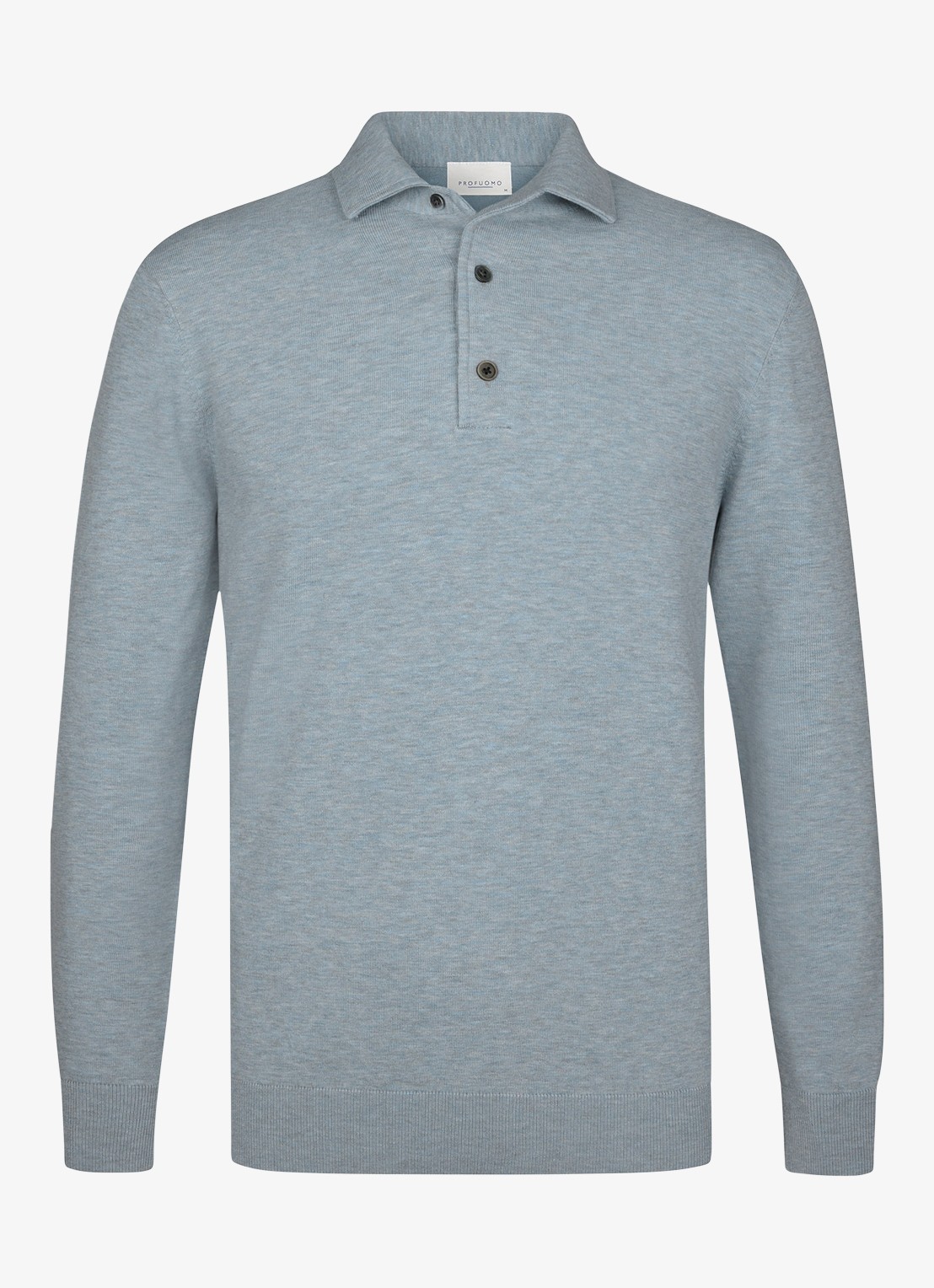 Profuomo Luxury regular fit polo - voorkant 5 blauw