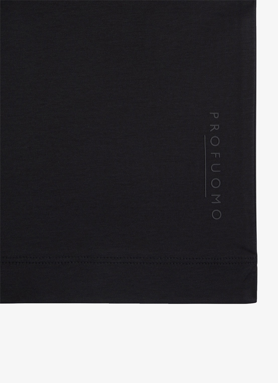 Profuomo Luxury T-shirt met stretch - detail 6 zwart
