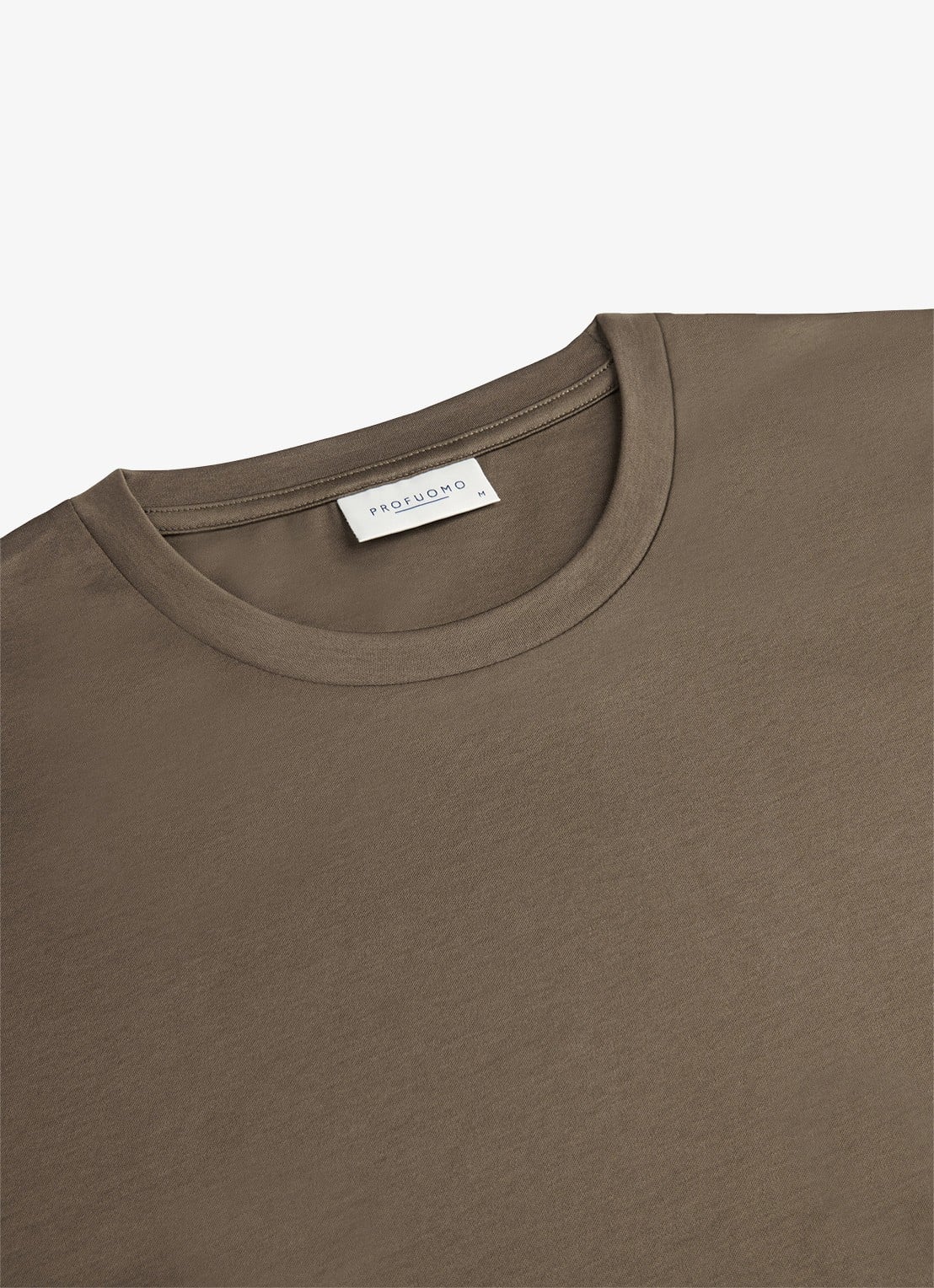 Profuomo Luxury T-shirt met stretch - detail 5 taupe