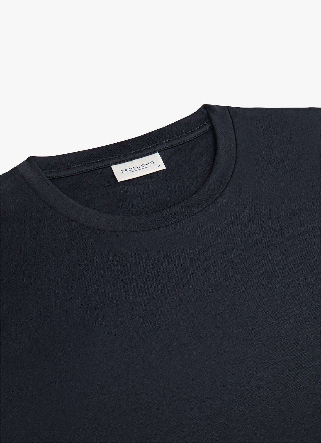 Profuomo Luxury T-shirt met stretch - detail 5 donkerblauw