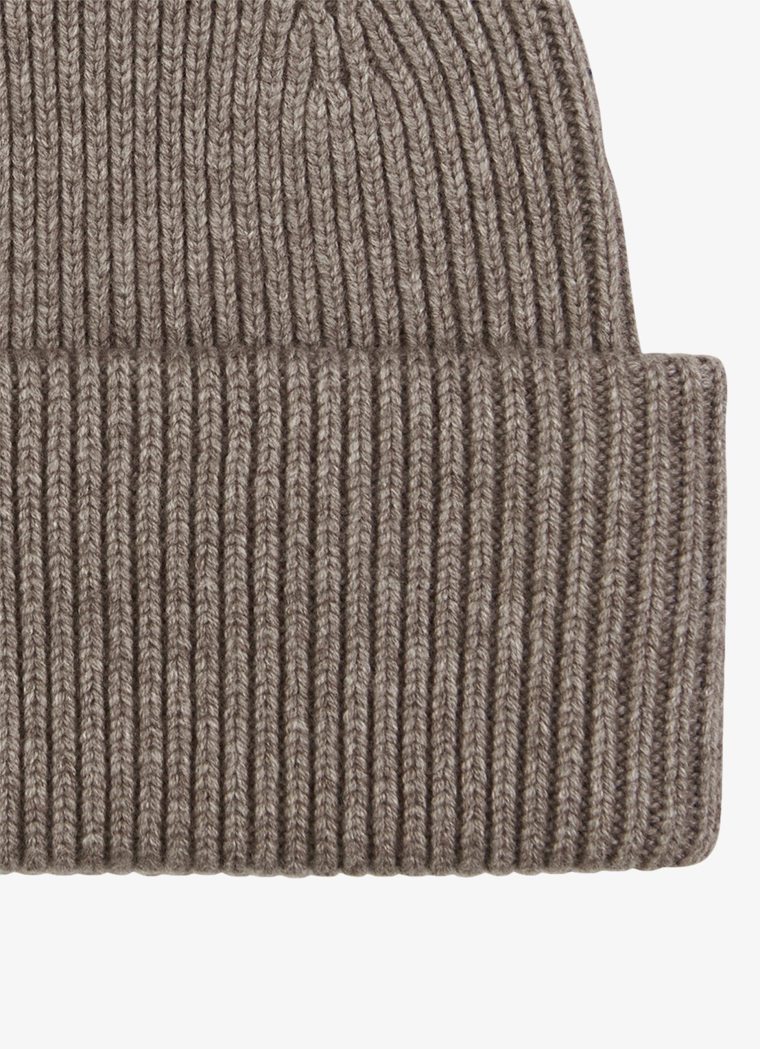 Profuomo Muts in wolblend - detail bruin