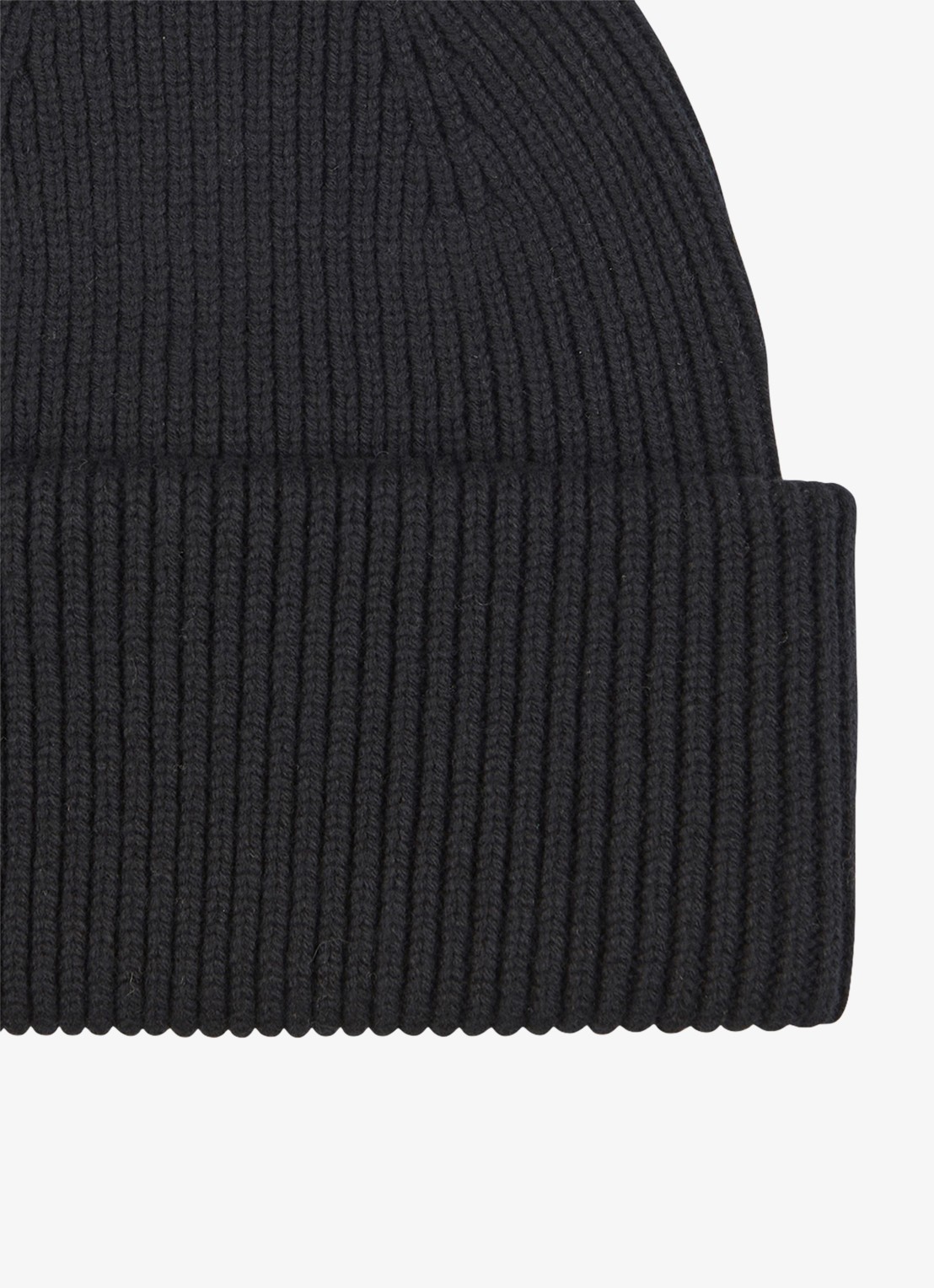 Profuomo Muts in wolblend - detail donkerblauw
