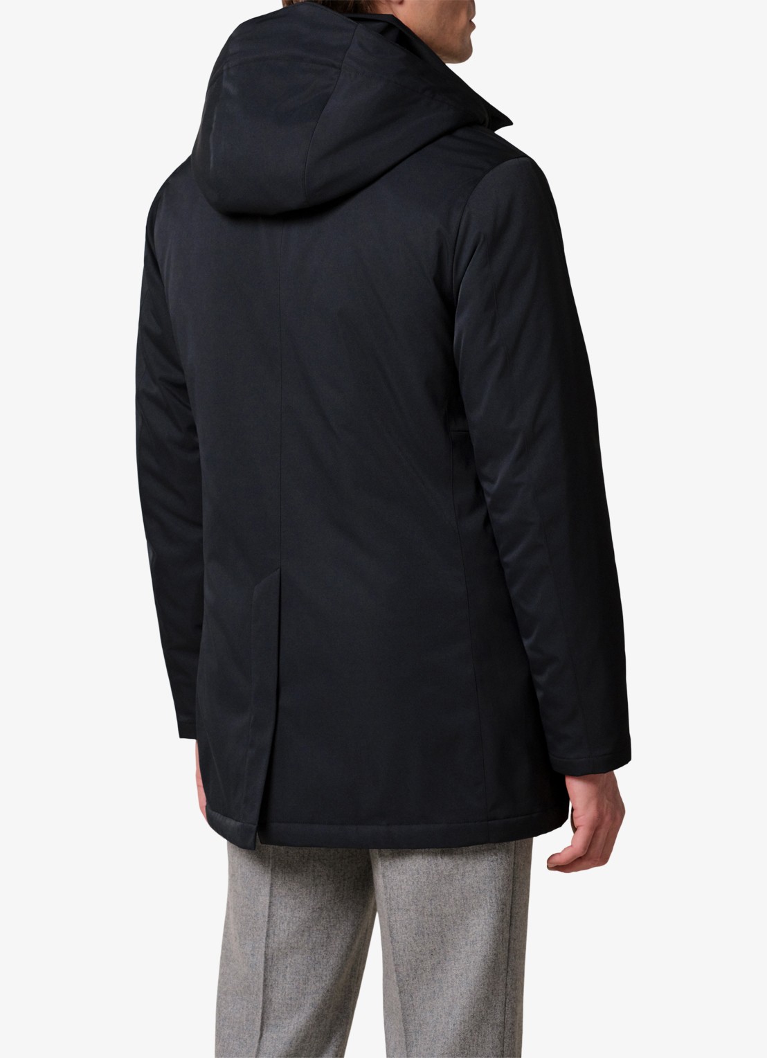 Profuomo Parka met capuchon - achterkant 7 zwart