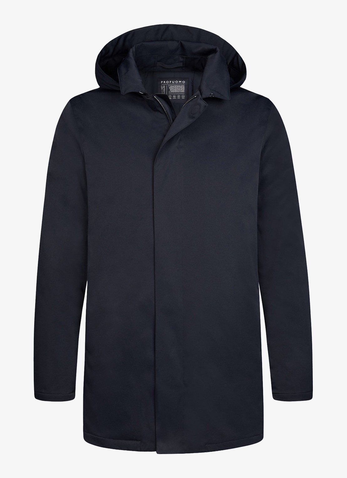 Profuomo Parka met capuchon - voorkant donkerblauw