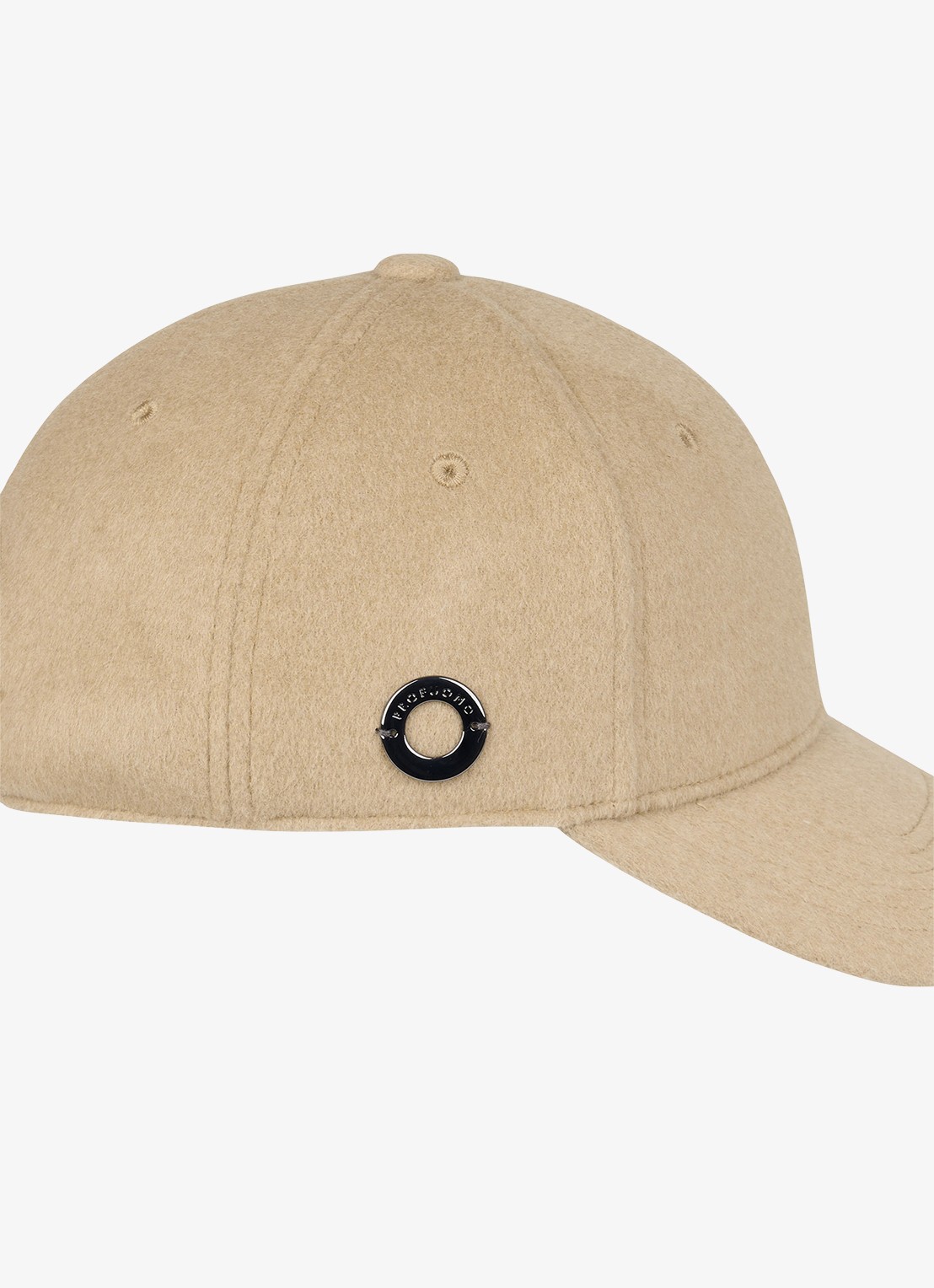 Profuomo Pet van wol - detail camel