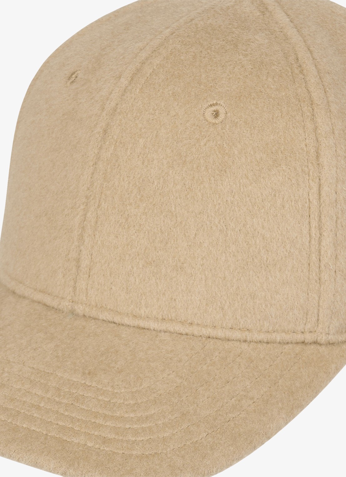 Profuomo Pet van wol - detail 2 camel