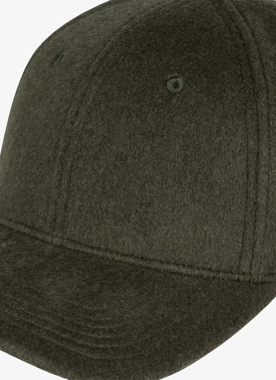 Profuomo Pet van wol - detail 3 donkergroen