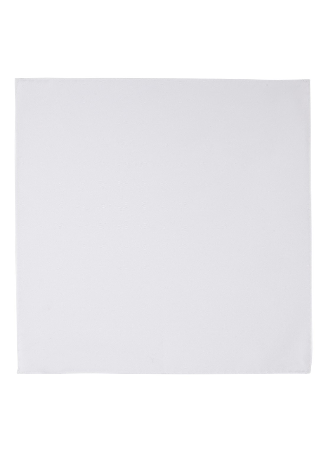 Profuomo Pochet van katoen 32 x 32 cm - voorkant wit