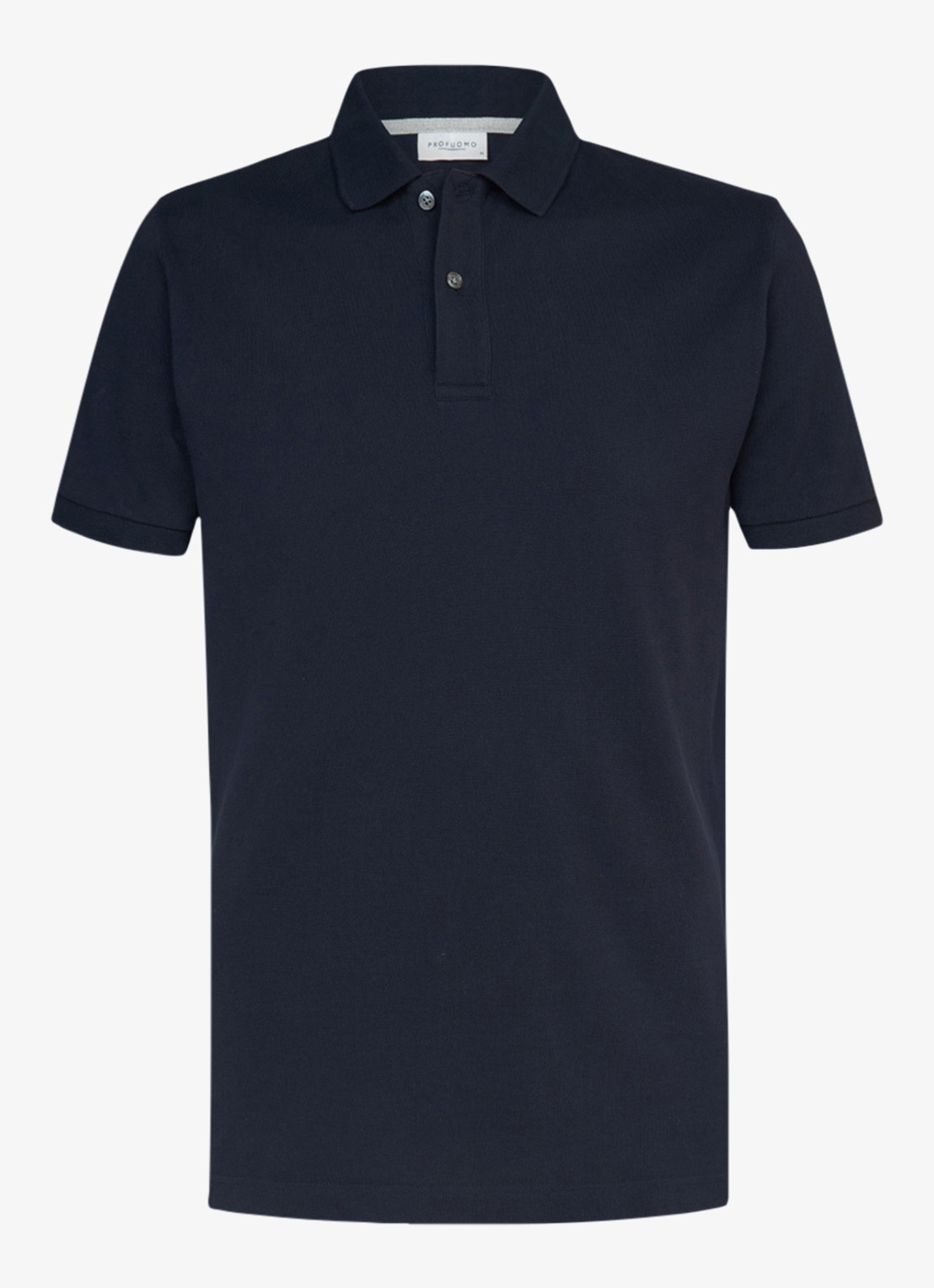 Profuomo Polo in pique - voorkant blauw