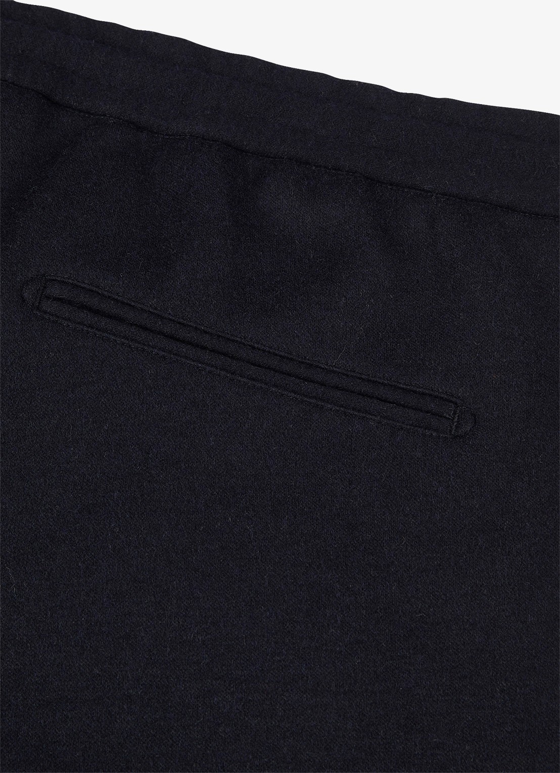 Profuomo Regular fit broek in wolblend - detail 3 donkerblauw