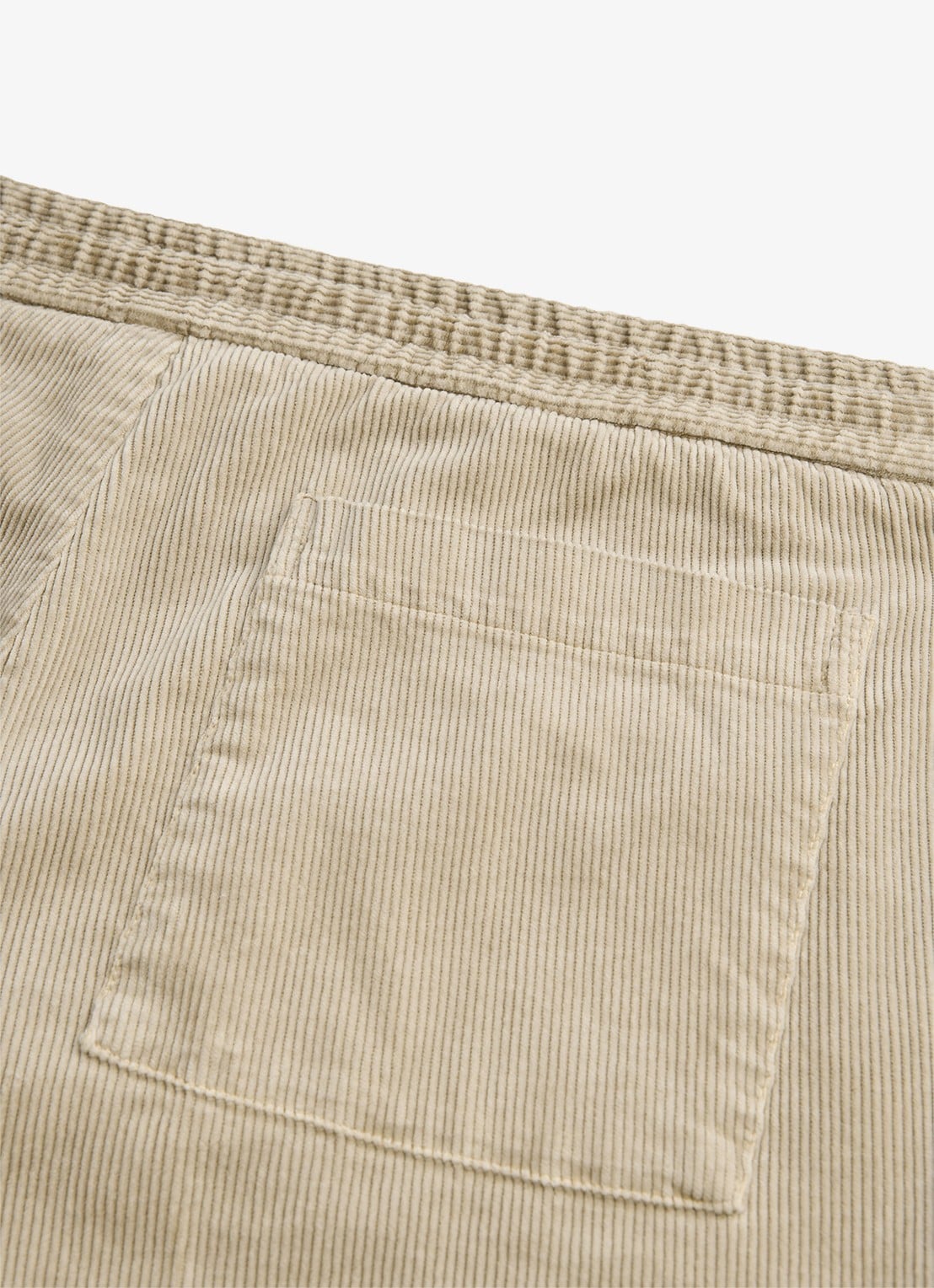 Profuomo Regular fit broek van corduroy - detail 3 beige
