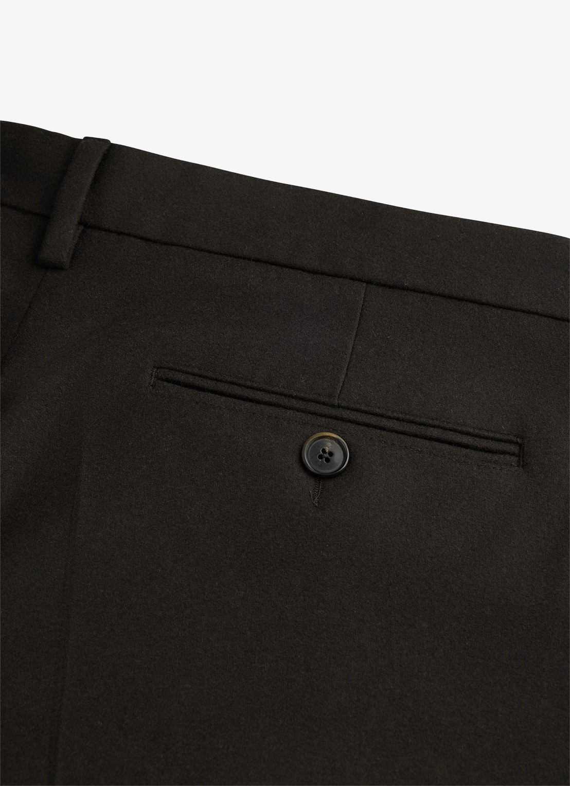Profuomo Regular fit chino in kasjmierblend - detail 2 donkerbruin