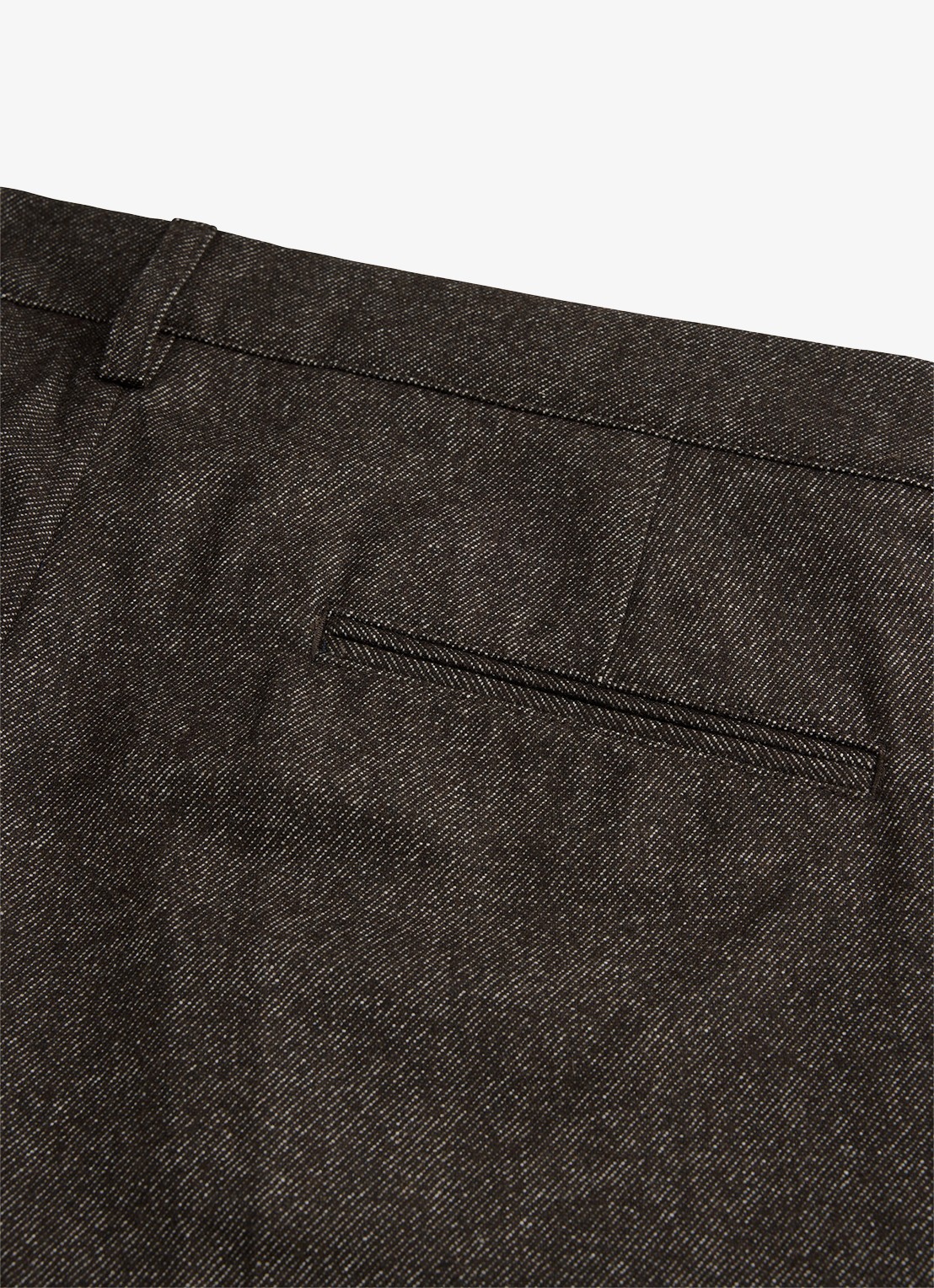 Profuomo Regular fit chino in wolblend - detail 4 bruin