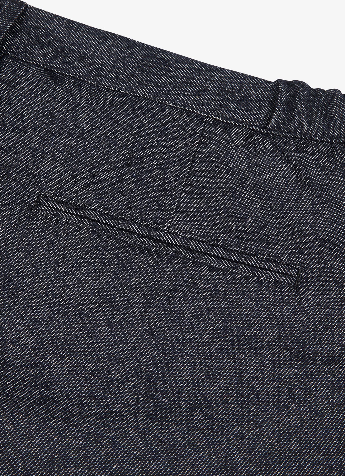 Profuomo Regular fit chino in wolblend - detail 3 donkerblauw