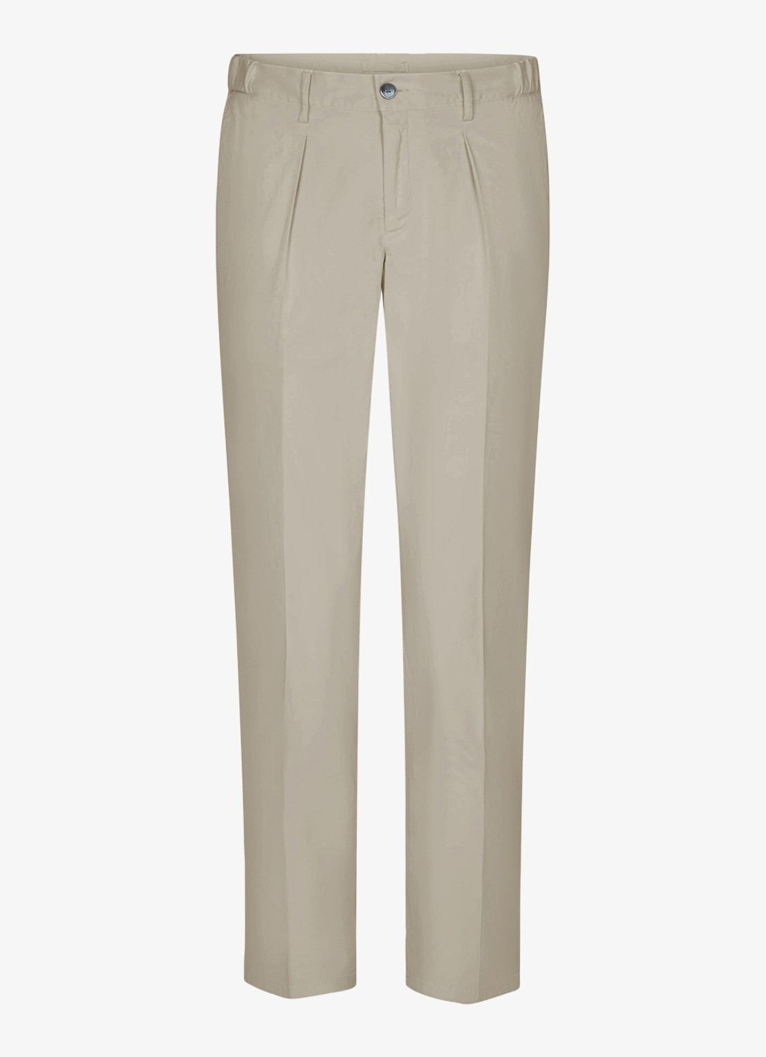 Profuomo Regular fit chino met steekzakken en stretch - voorkant beige