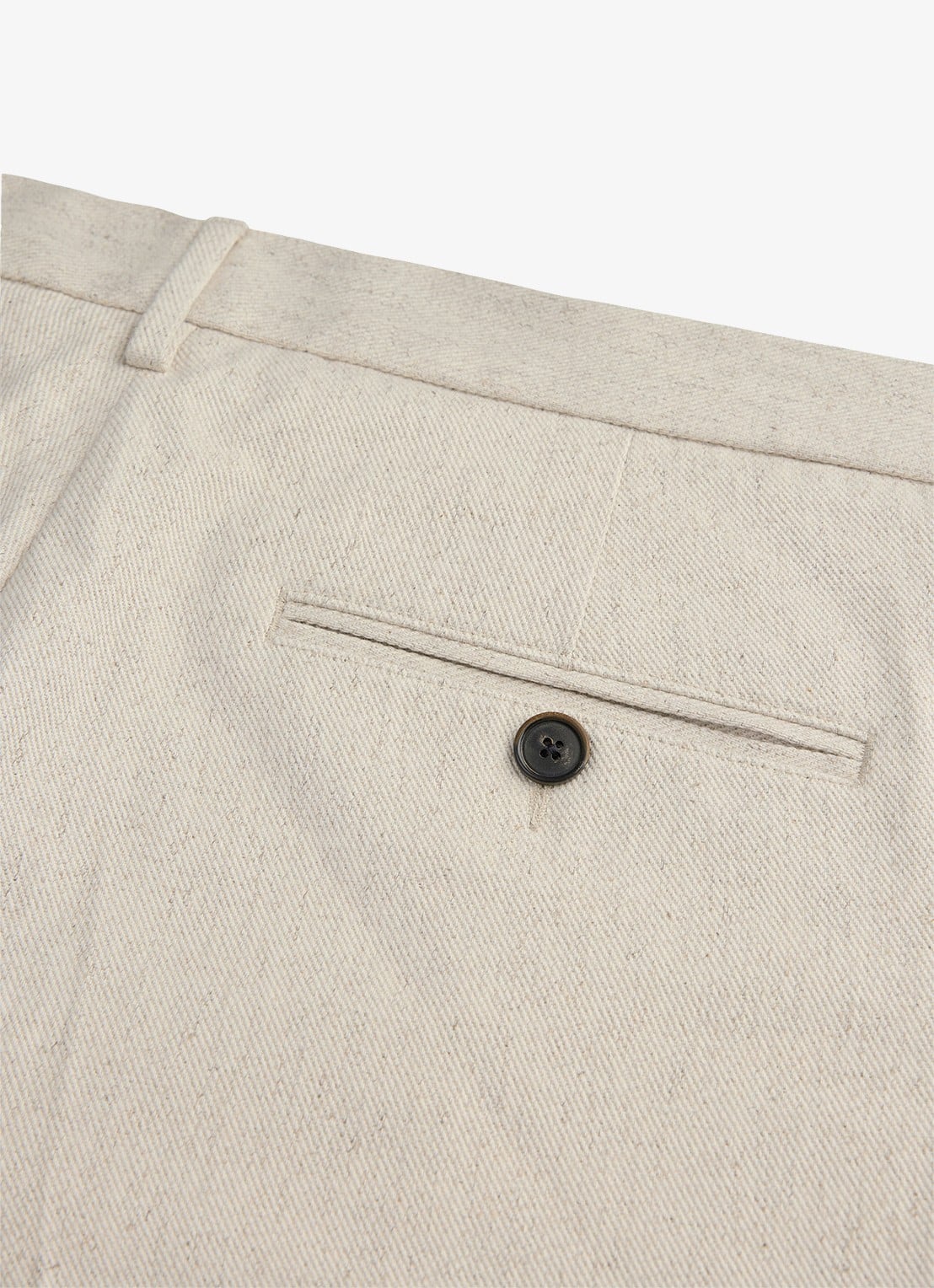 Profuomo Regular fit chino met steekzakken - detail 2 creme