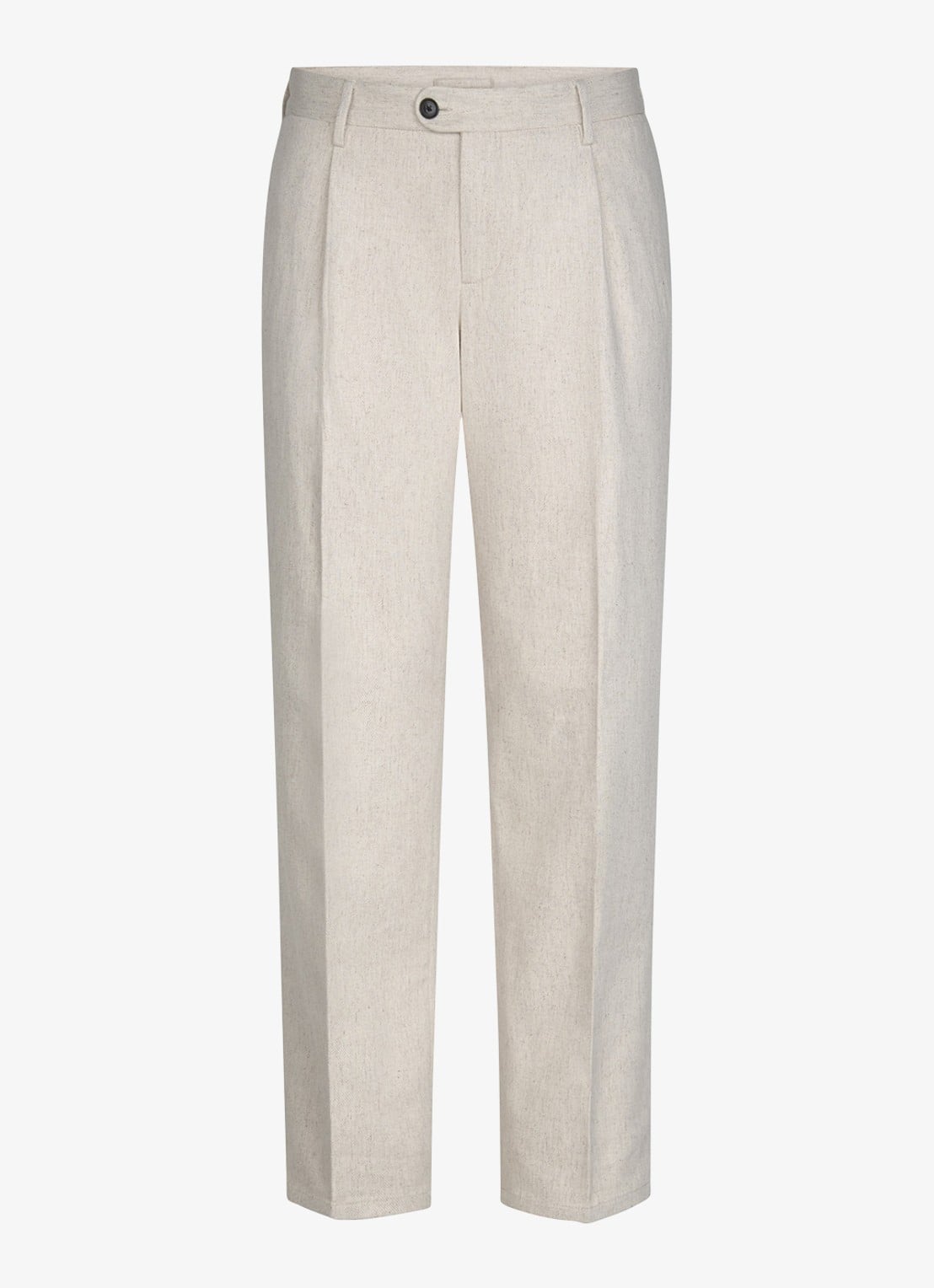 Profuomo Regular fit chino met steekzakken - voorkant 5 creme