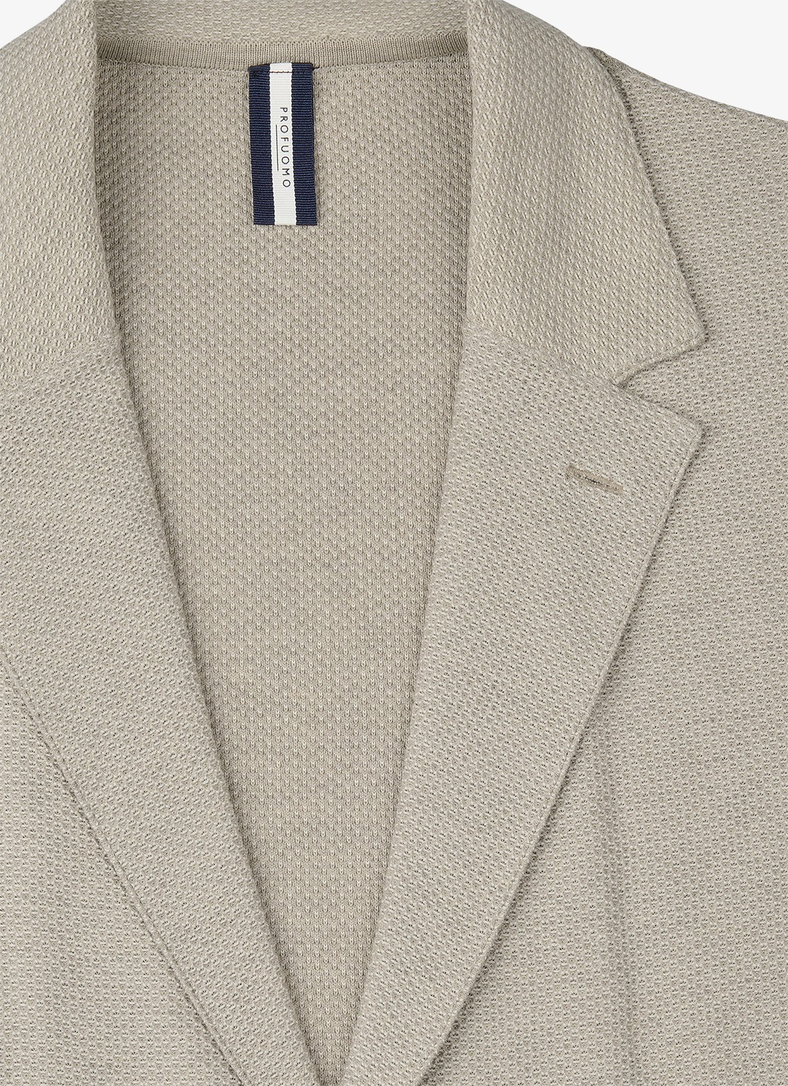 Profuomo Regular fit colbert met structuur - detail 4 gebroken wit