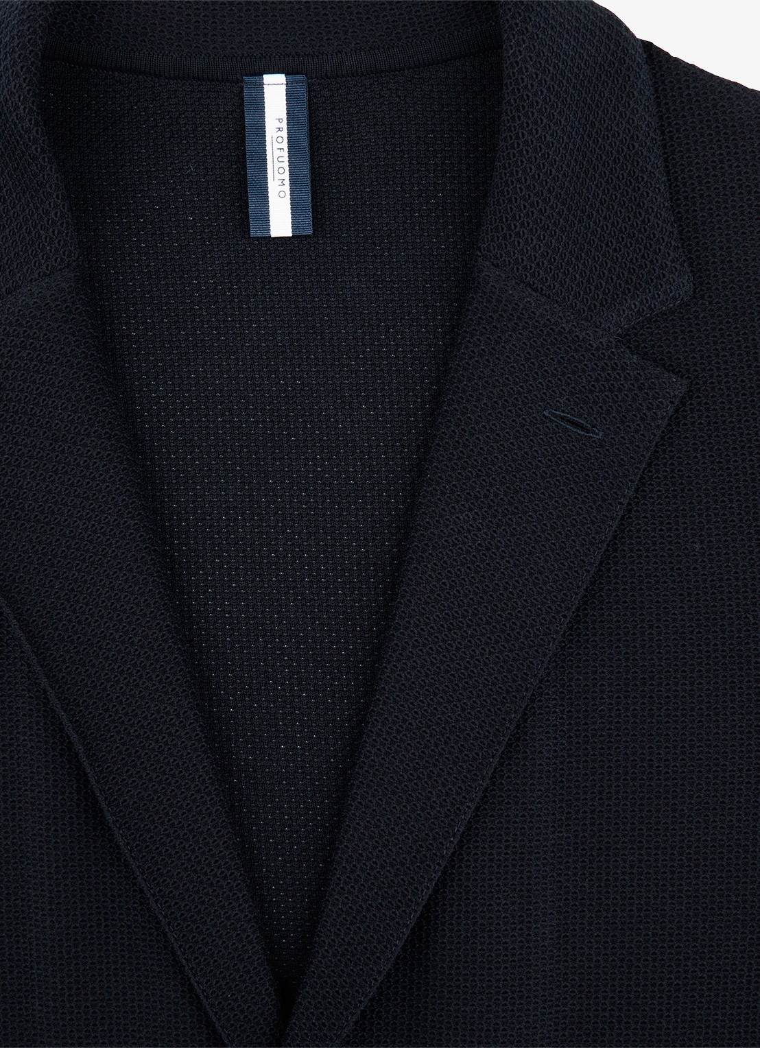 Profuomo Regular fit colbert met structuur - detail 6 donkerblauw