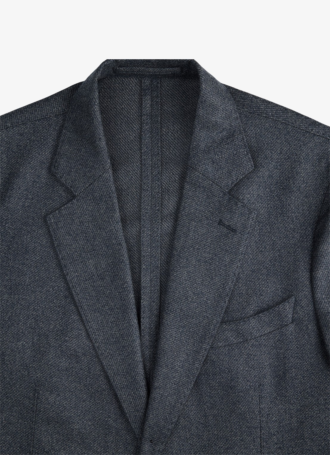 Profuomo Regular fit colbert van wol - detail 2 donkerblauw
