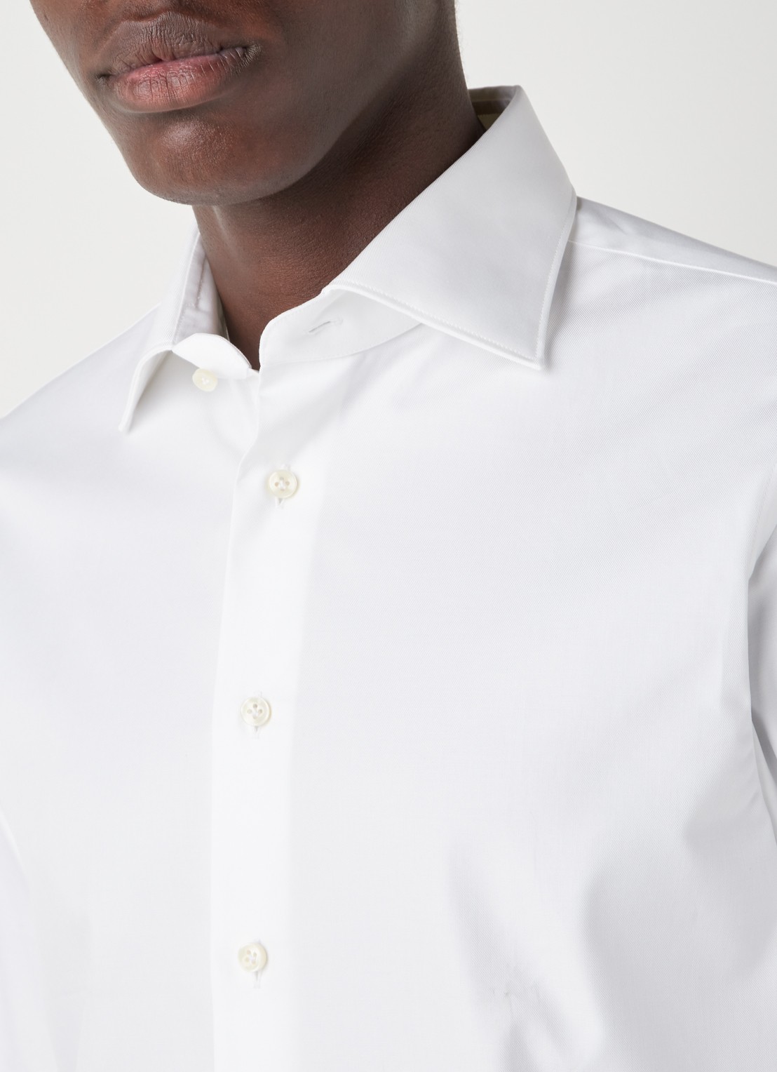 Profuomo Regular fit overhemd van katoen  - detail 5 wit