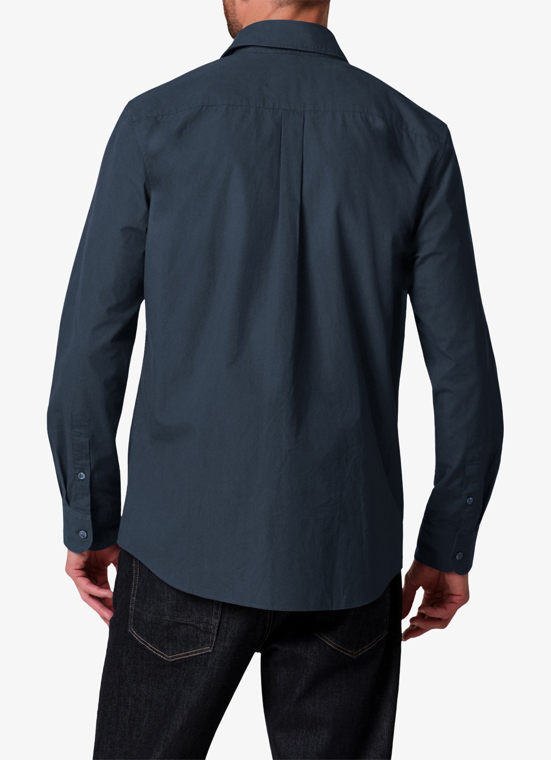 Profuomo Regular fit overhemd - achterkant 4 donkerblauw