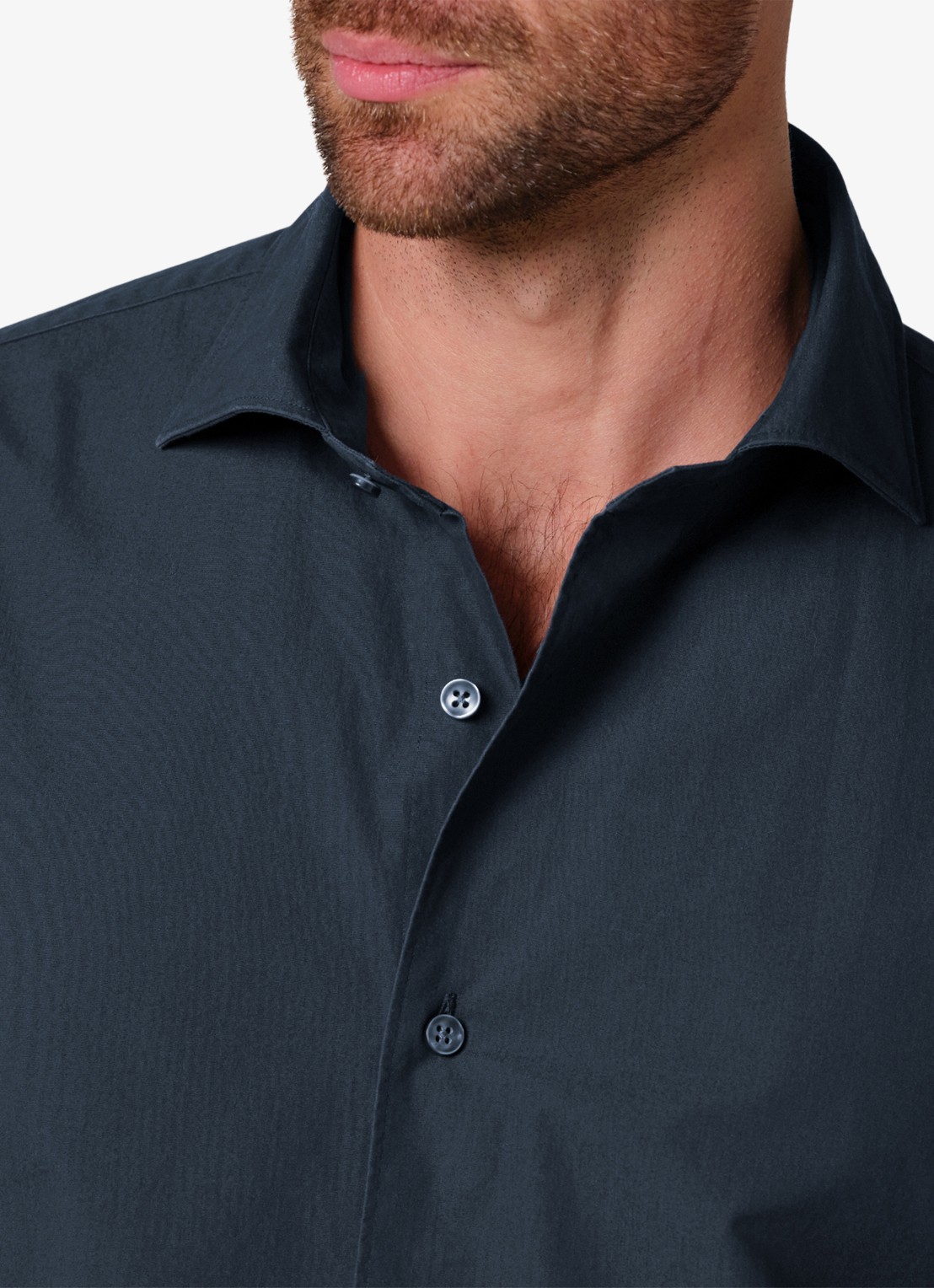 Profuomo Regular fit overhemd - detail 3 donkerblauw