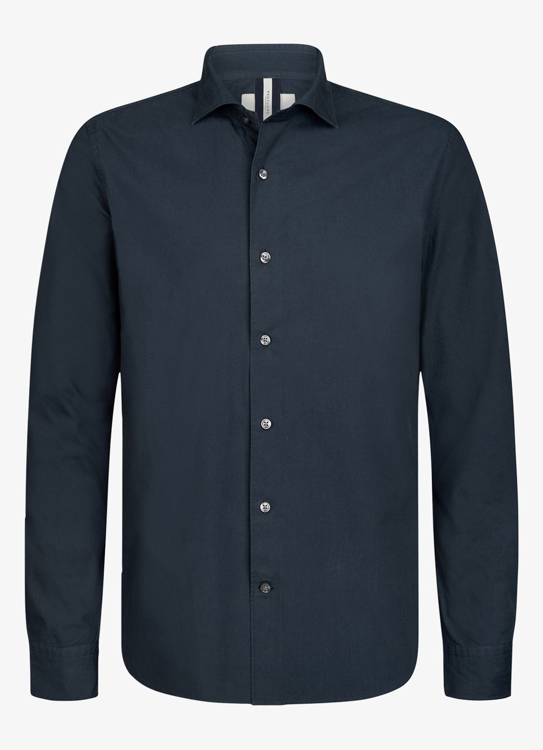 Profuomo Regular fit overhemd - voorkant 5 donkerblauw