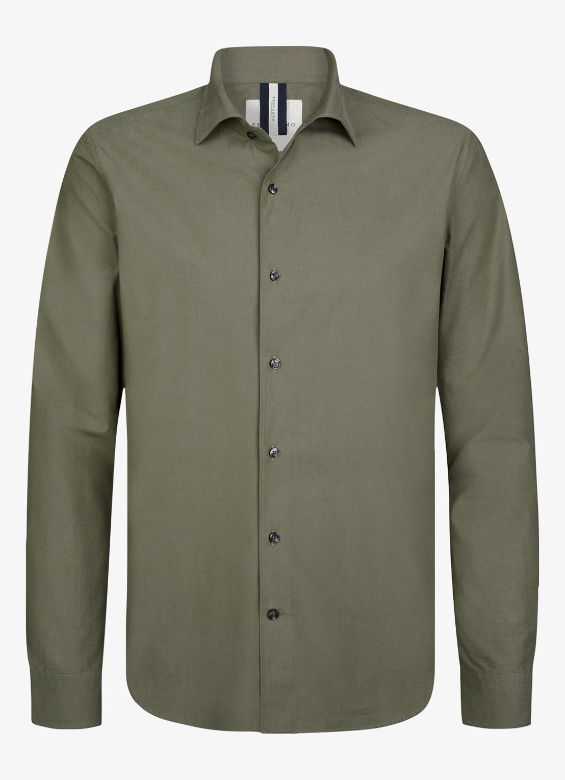 Profuomo Regular fit overhemd - voorkant 2 donkergroen