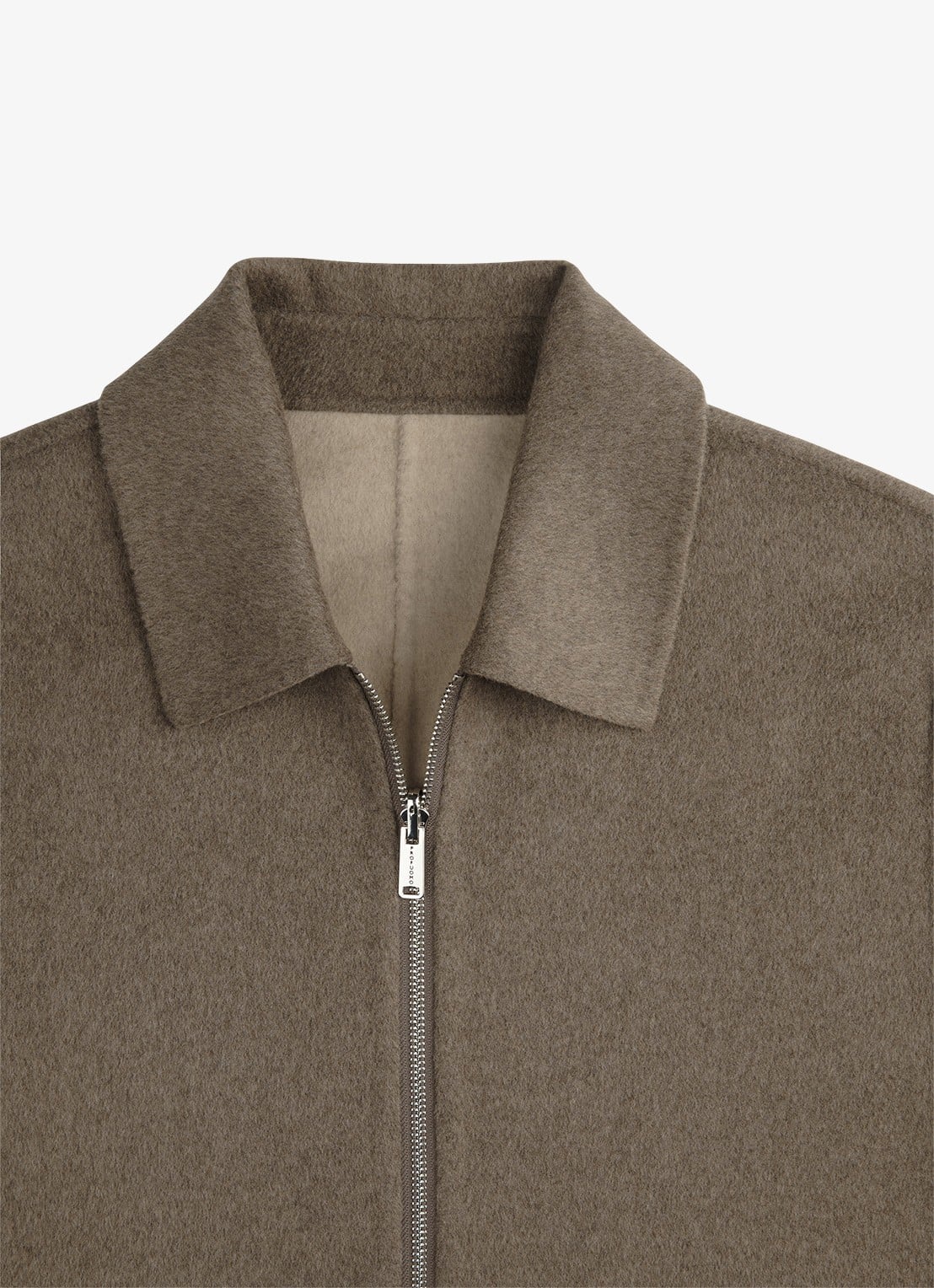 Profuomo Regular fit overshirt van wol - detail 4 beige
