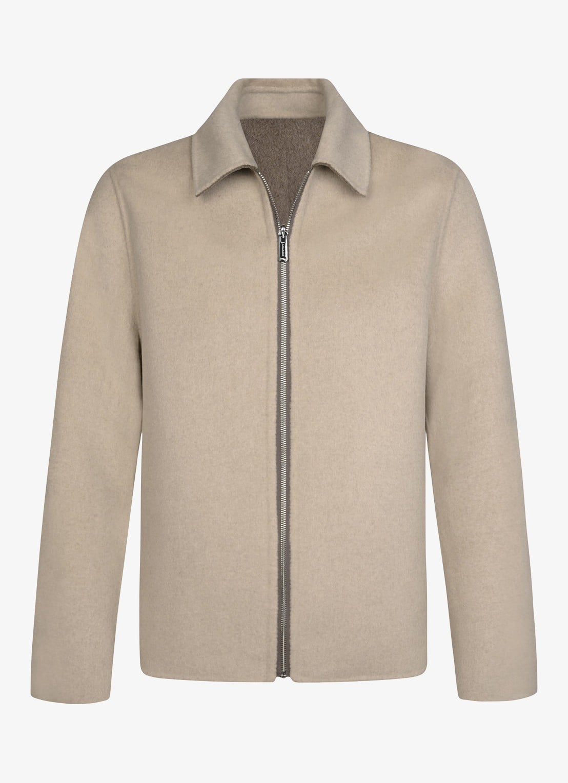 Profuomo Regular fit overshirt van wol - detail 5 beige