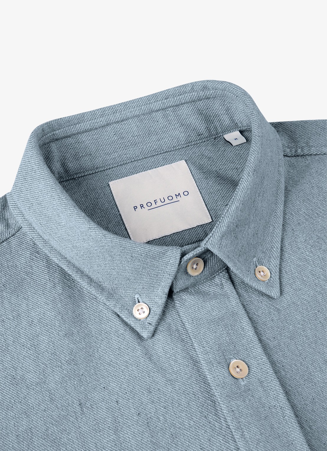 Profuomo Relax fit denim shirt - detail 6 blauw