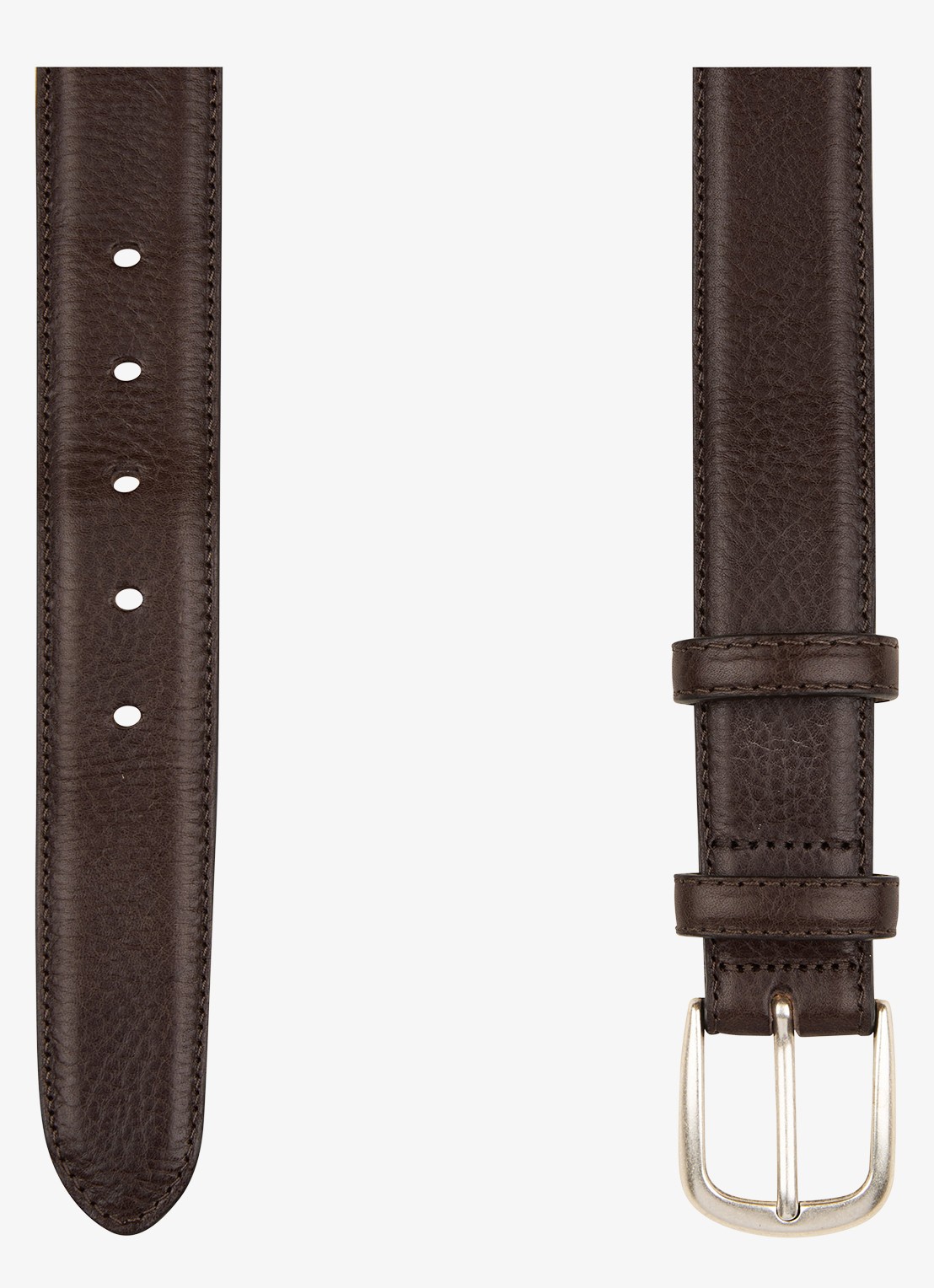 Profuomo Riem van leer - voorkant 2 donkerbruin