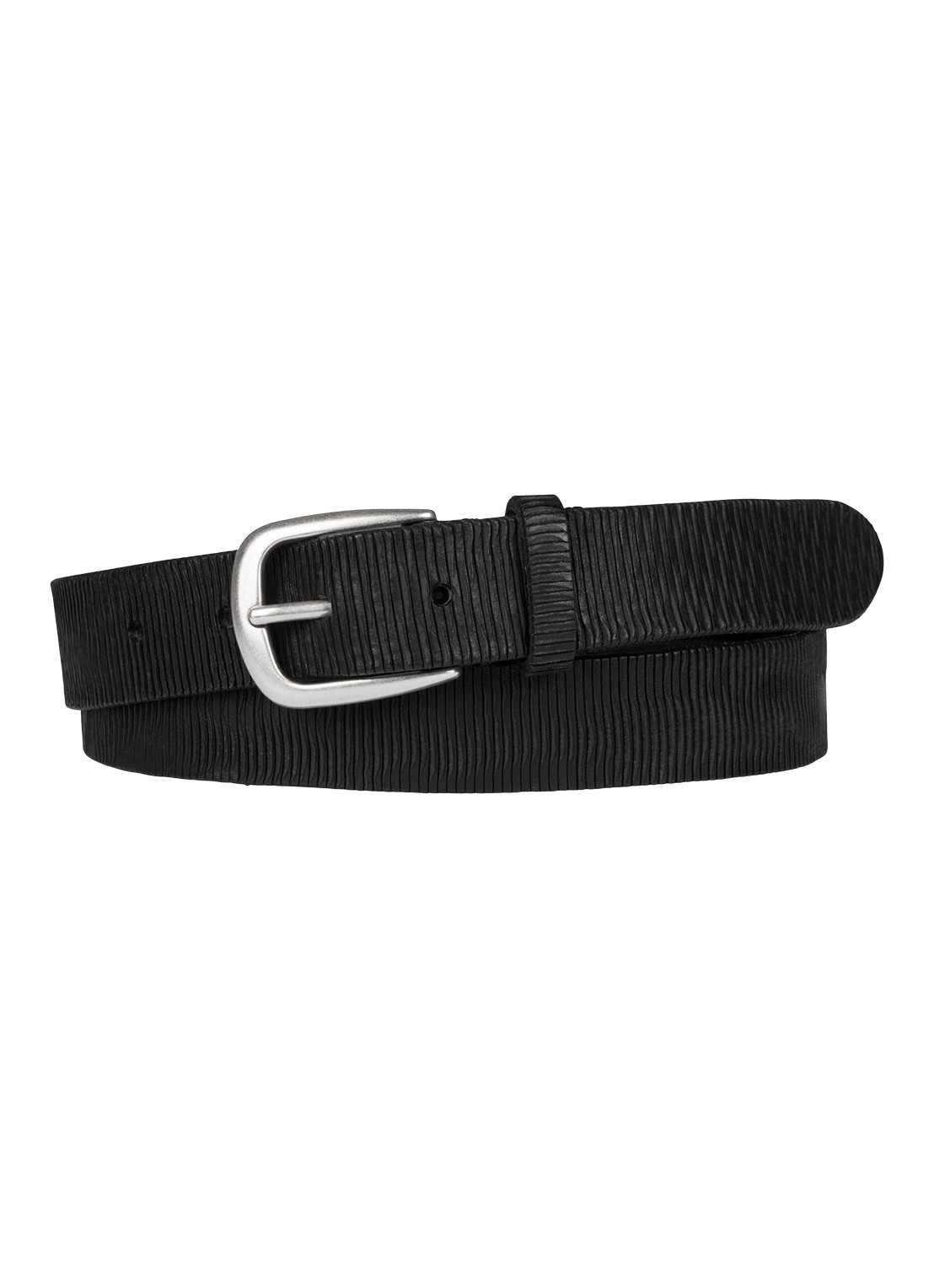 Profuomo Riem van leer - voorkant zwart