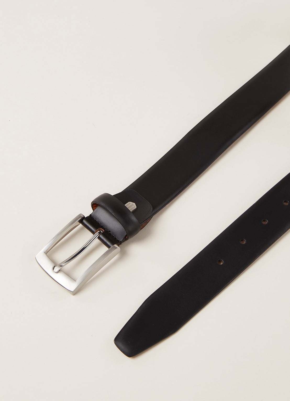 Profuomo Riem van leer - detail 3 zwart
