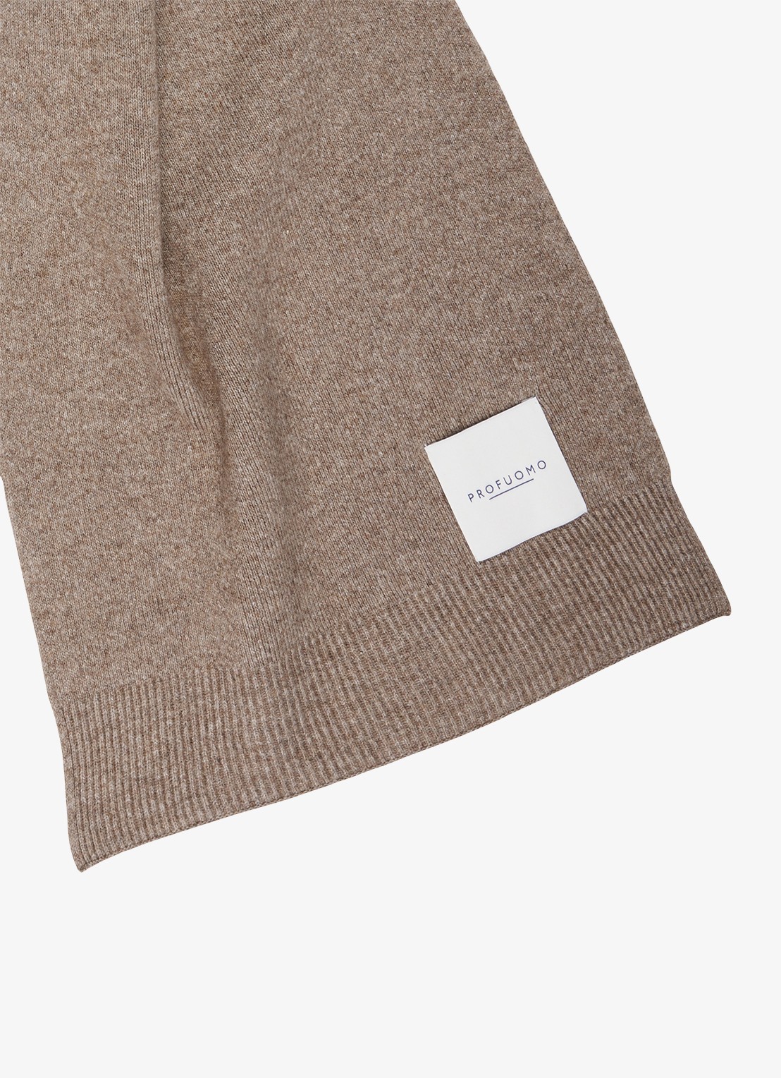 Profuomo Sjaal in wol blend - detail 2 bruin