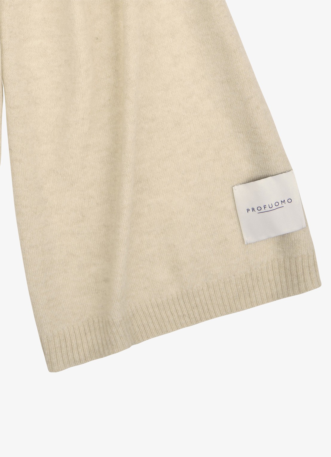 Profuomo Sjaal van cashmere - detail 2 zand