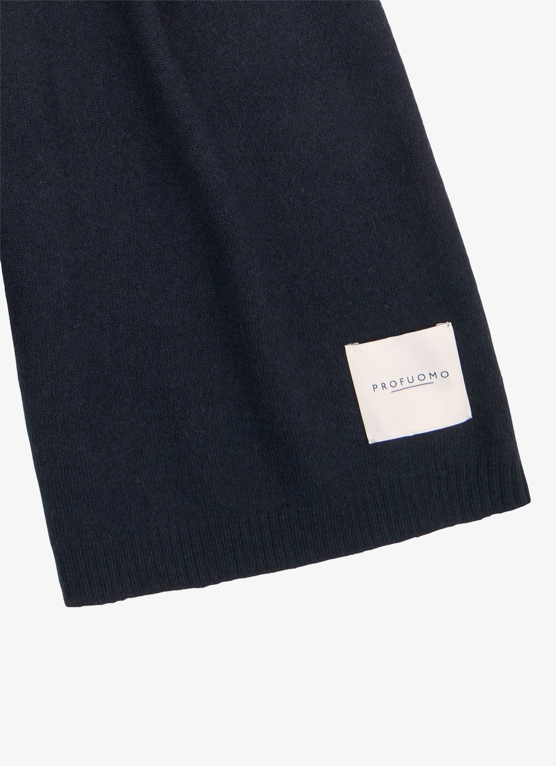 Profuomo Sjaal van cashmere - detail donkerblauw