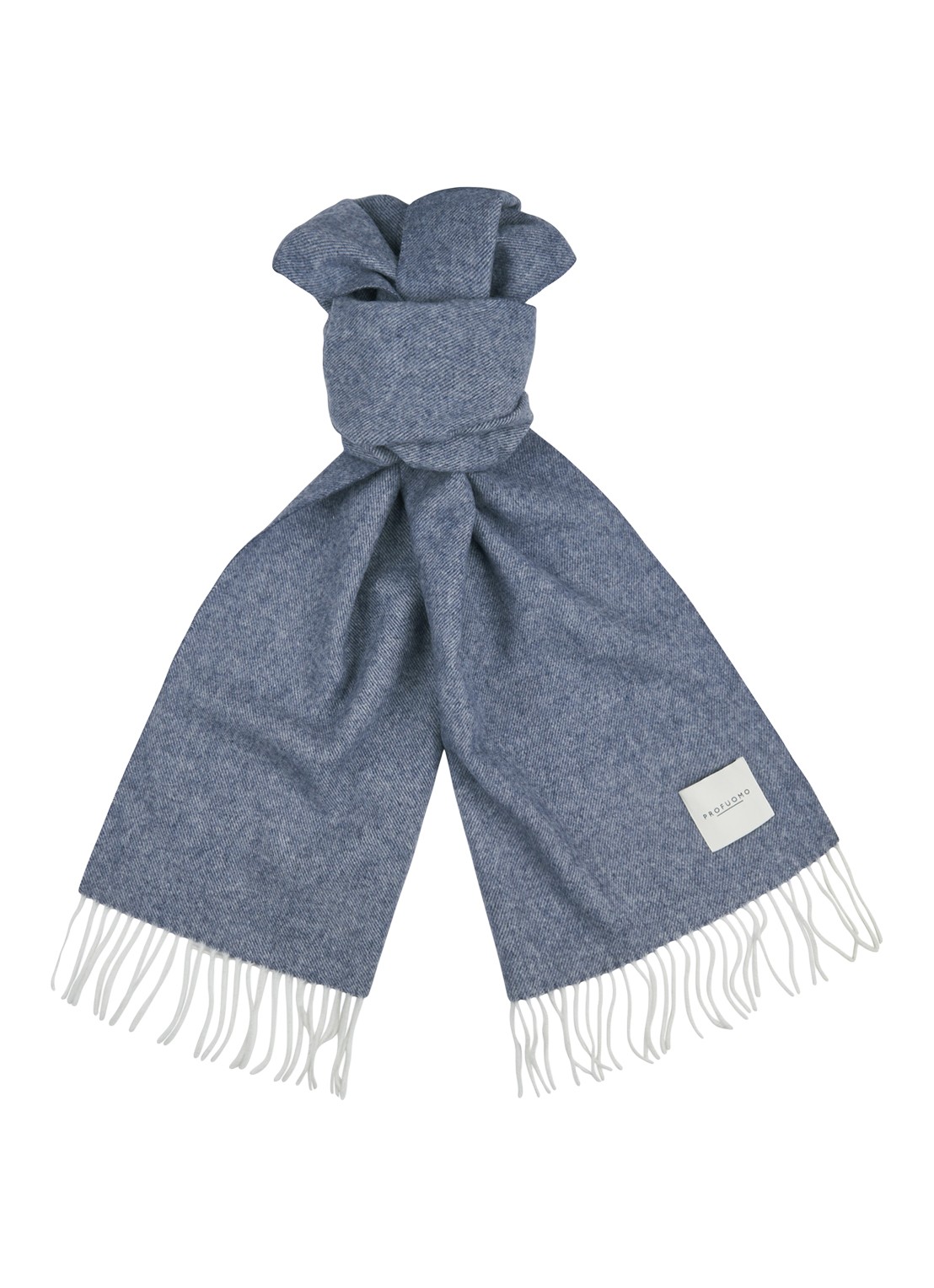 Profuomo Sjaal van wol - voorkant royalblauw