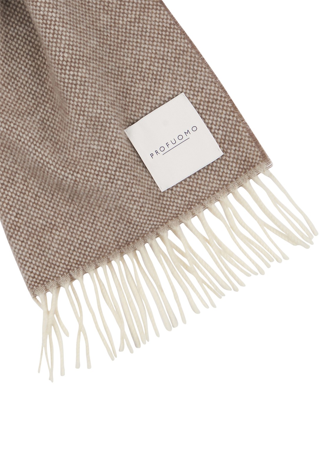 Profuomo Sjaal van wol - detail bruin