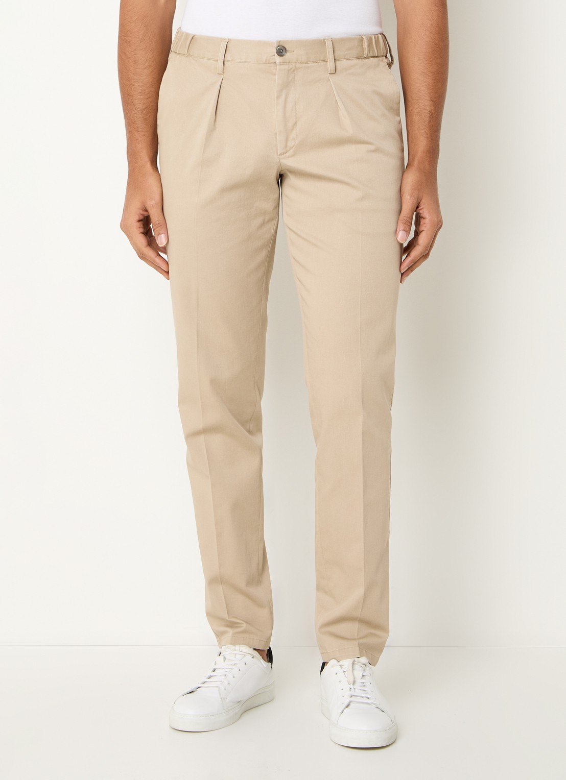 Profuomo Slim fit chino met steekzakken - detail 2 beige