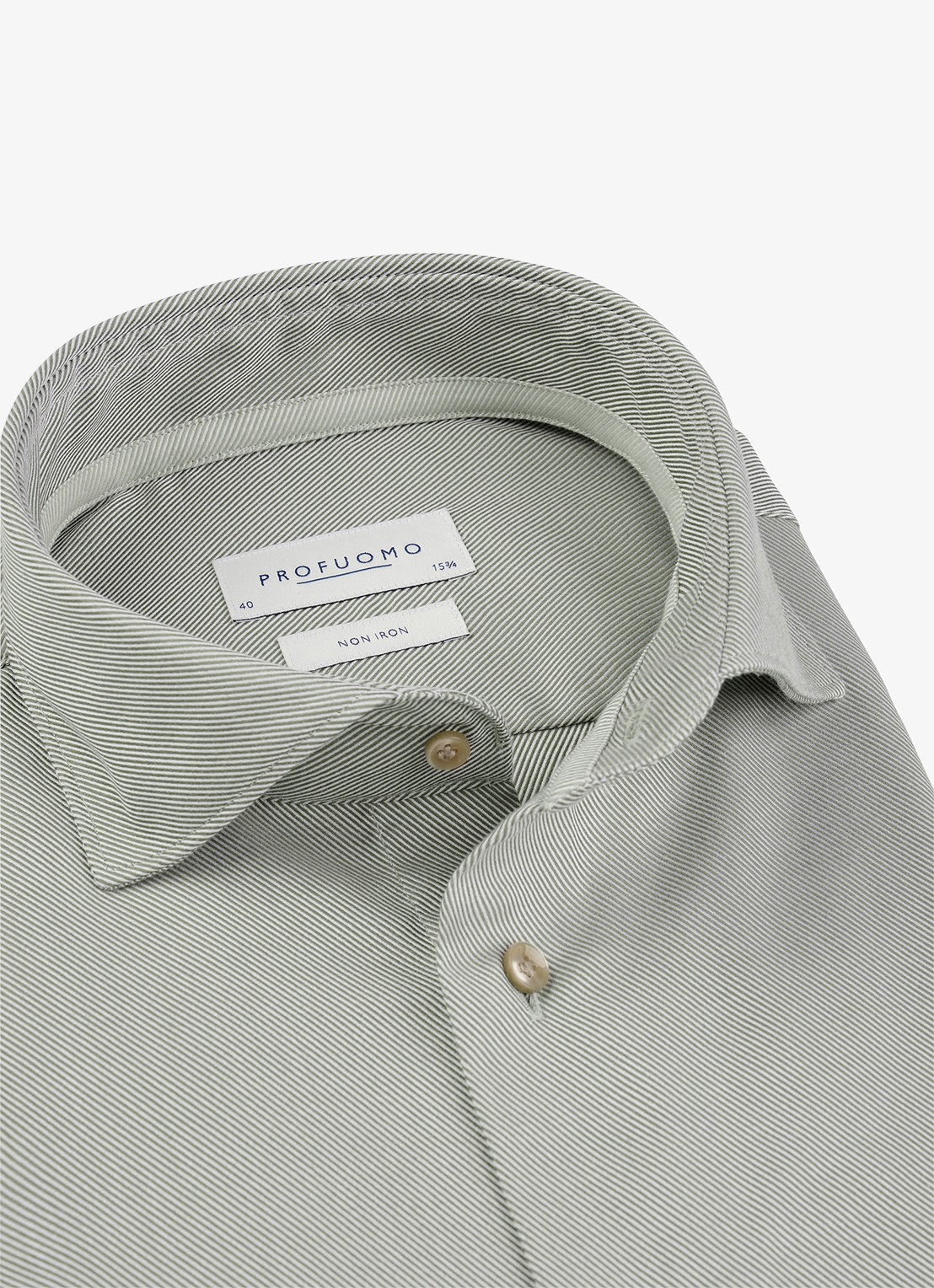 Profuomo Slim fit overhemd - detail 2 grijs