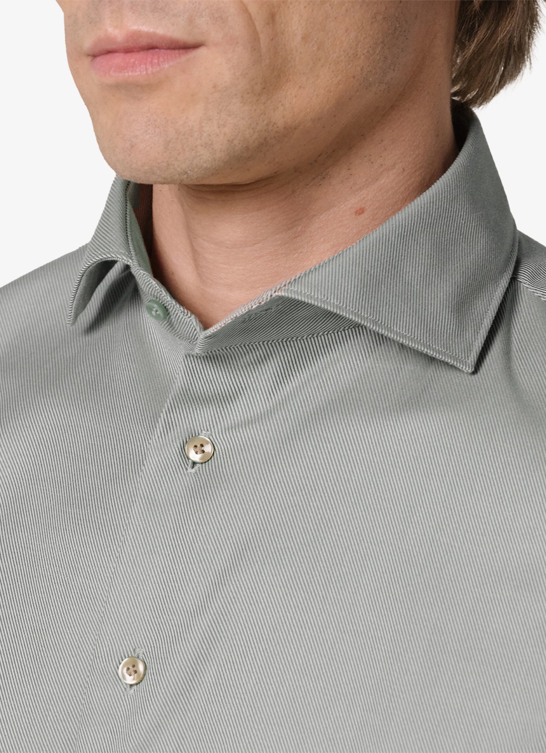 Profuomo Slim fit overhemd - detail 3 grijs