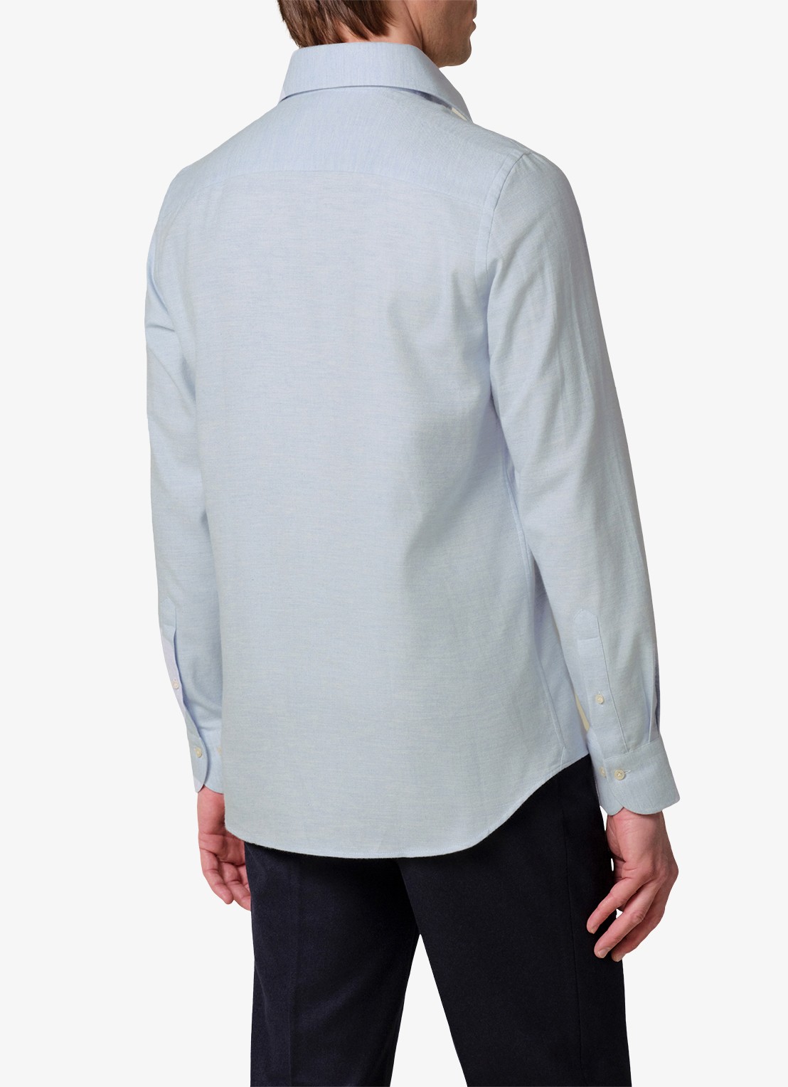 Profuomo Slim fit overhemd - achterkant 4 lichtblauw
