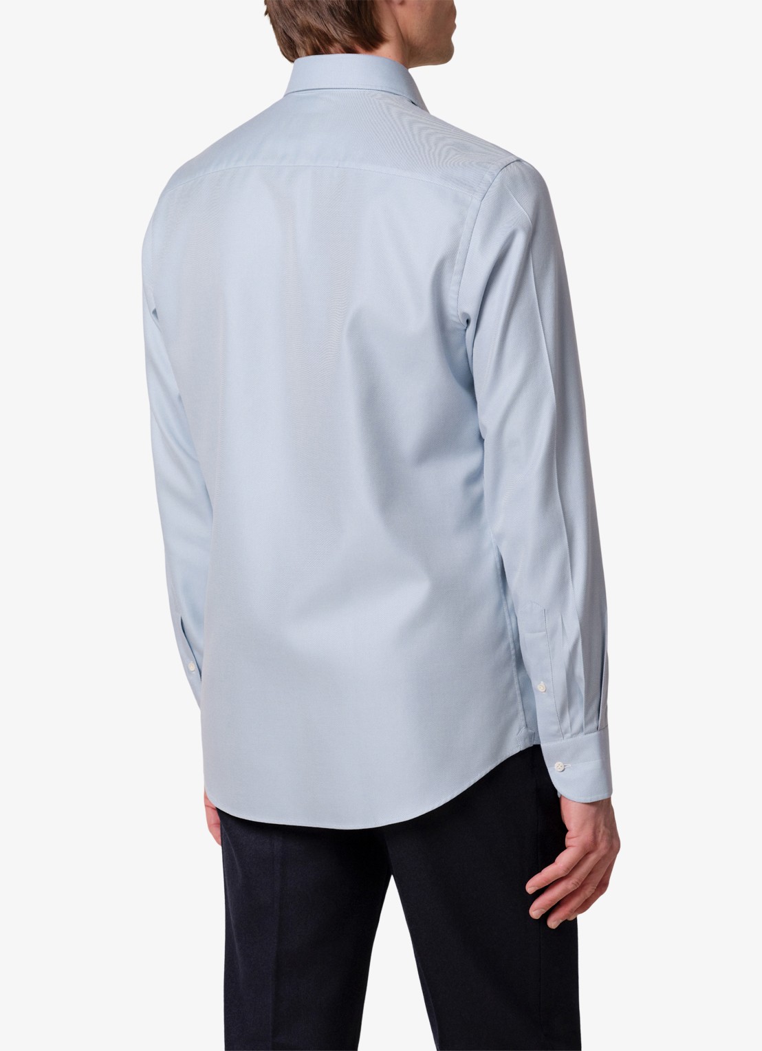 Profuomo Slim fit overhemd - achterkant lichtblauw