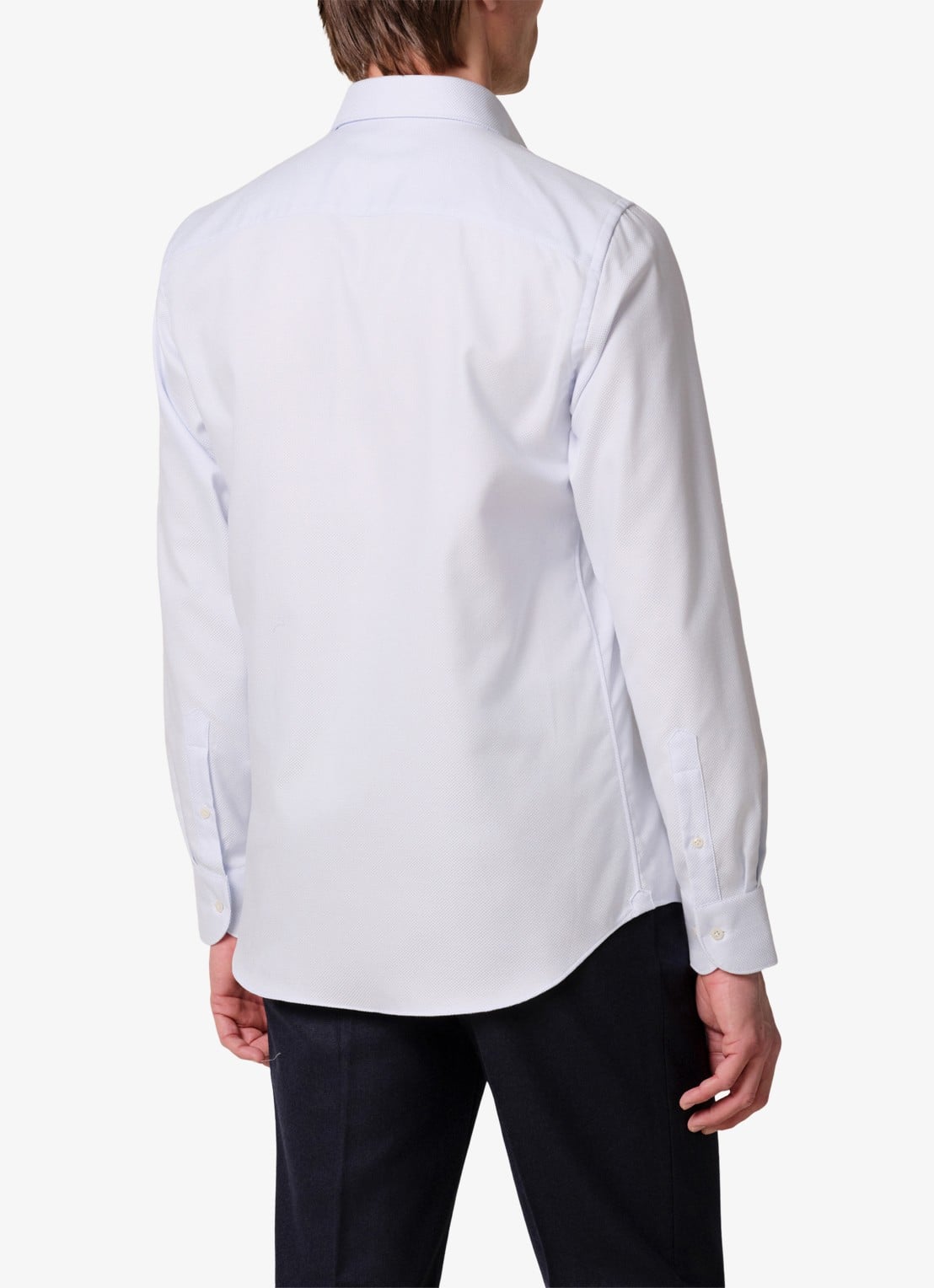 Profuomo Slim fit overhemd - achterkant 4 lichtblauw