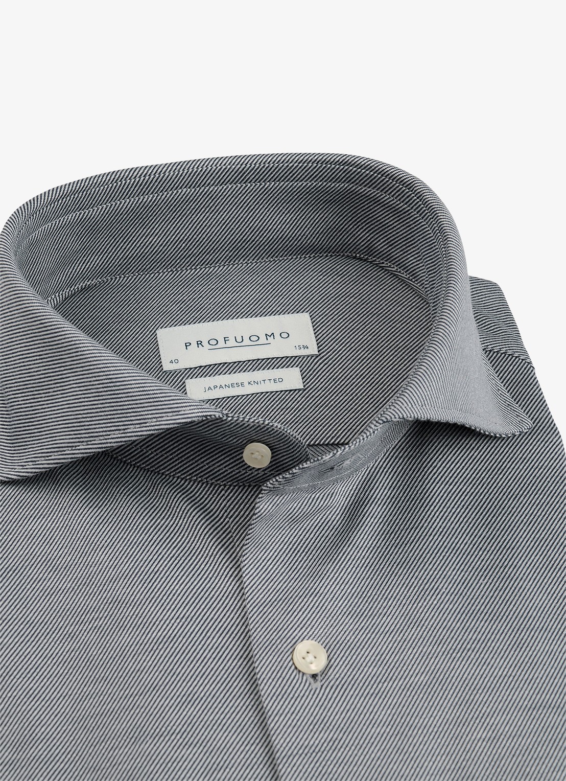 Profuomo Slim fit overhemd - detail 3 royalblauw