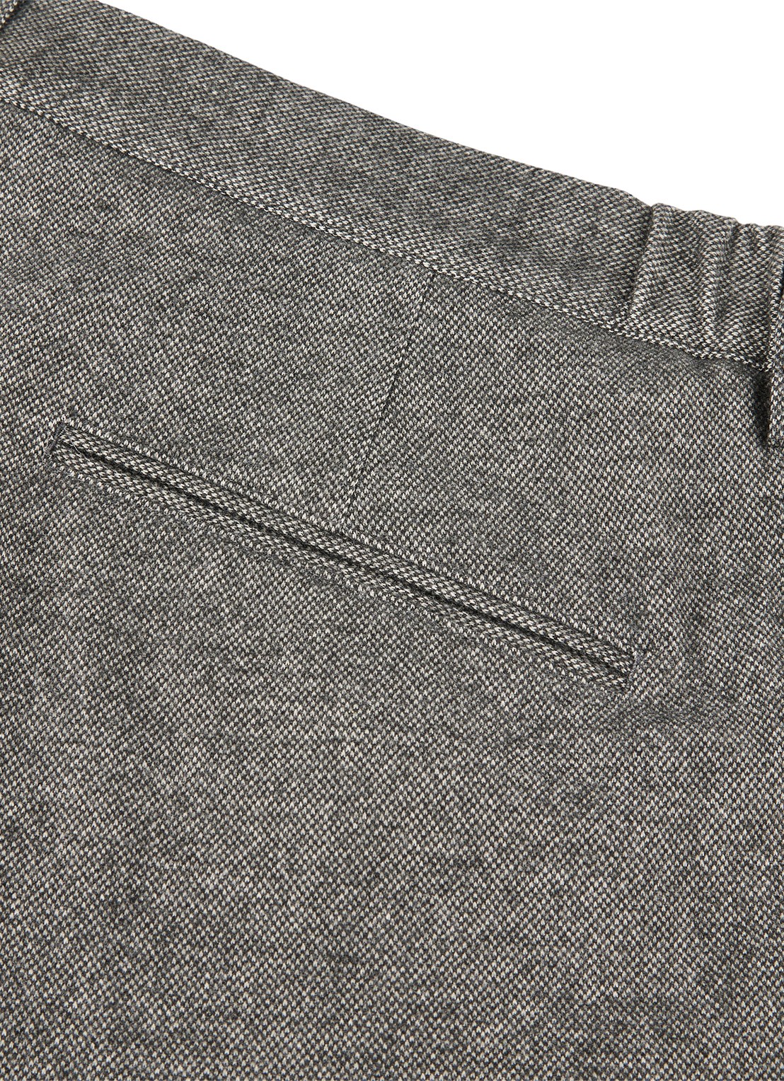 Profuomo Slim fit pantalon met steekzakken - detail 5 middengrijs