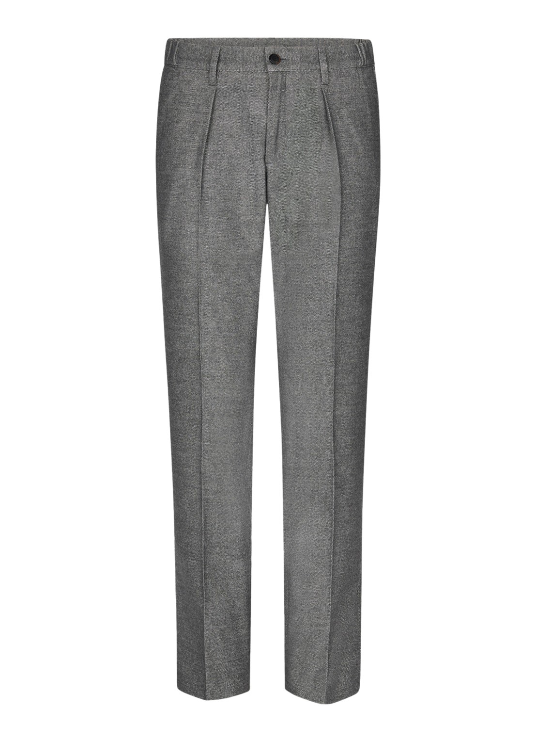 Profuomo Slim fit pantalon met steekzakken - voorkant middengrijs